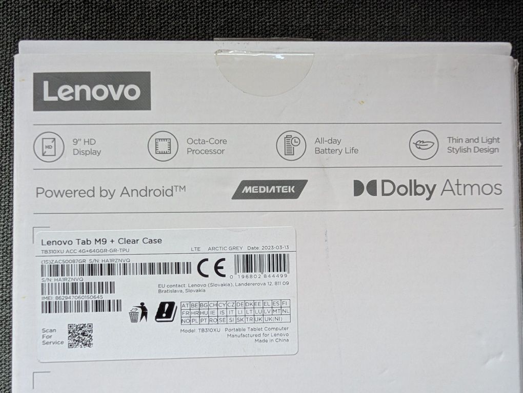 Lenovo Tab M9 4GB 64GB 4G Arctic Grey