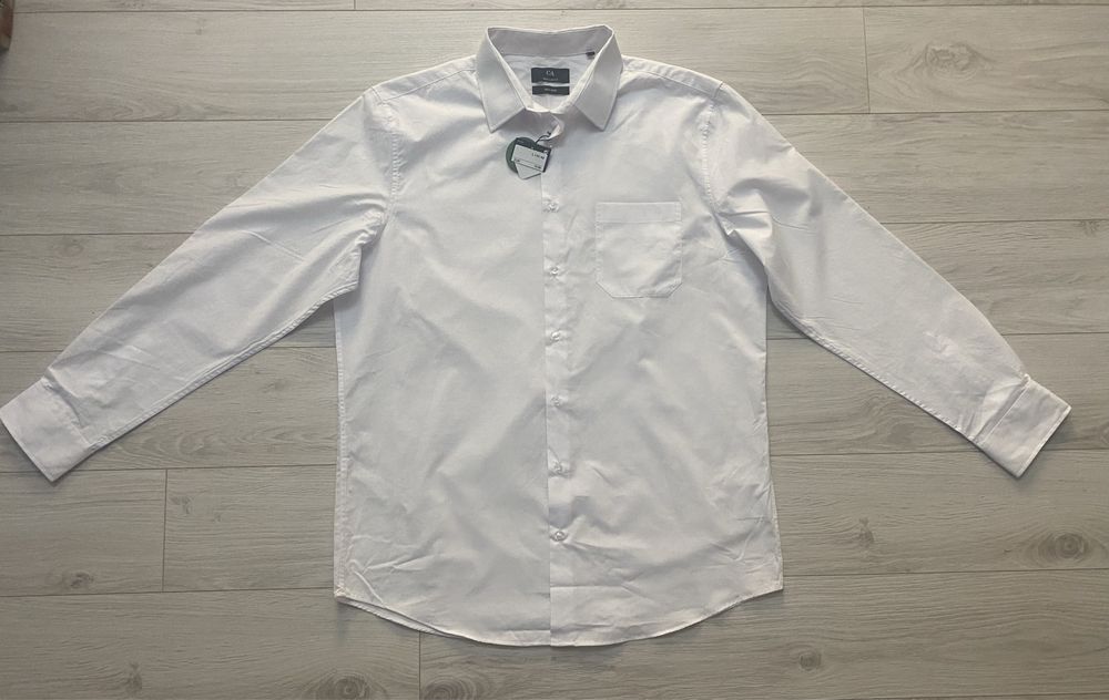 Camasa alba barbati Regular Fit, marimea L, noua