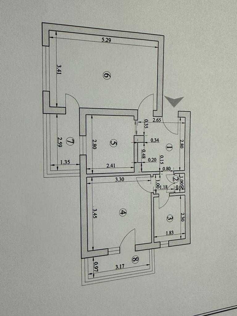 Apartament 2 camere 56mp in Dragasani
