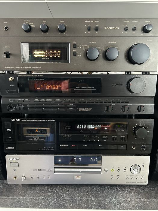 Technics, Sansui, Sony, Denon, Bose