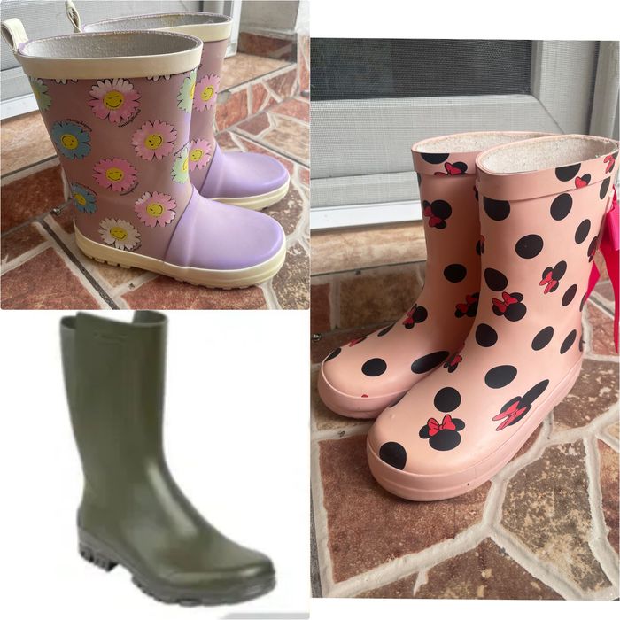 Cizme ploaie copii baieti/fete(Minnie Mouse) Disney,Reserved,Decathlon