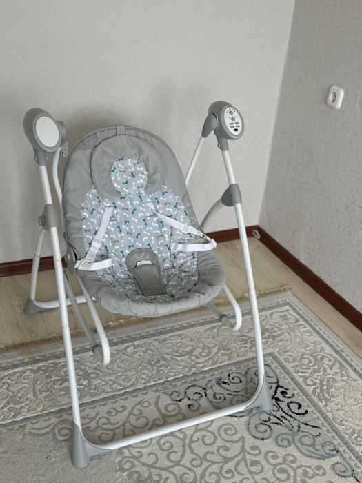 Детский шезлонг качеля