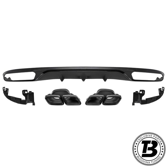 Difuzor Bara Spate cu Ornamente compatibil cu Mercedes E Class W213 E63 Design