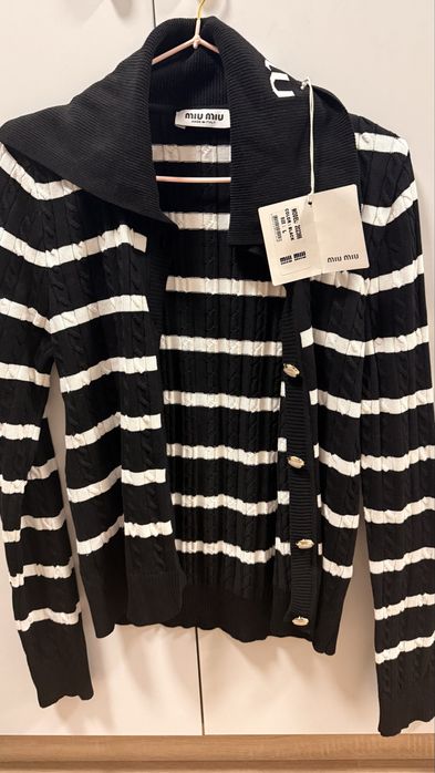 Свитер с воротником MIU MIU