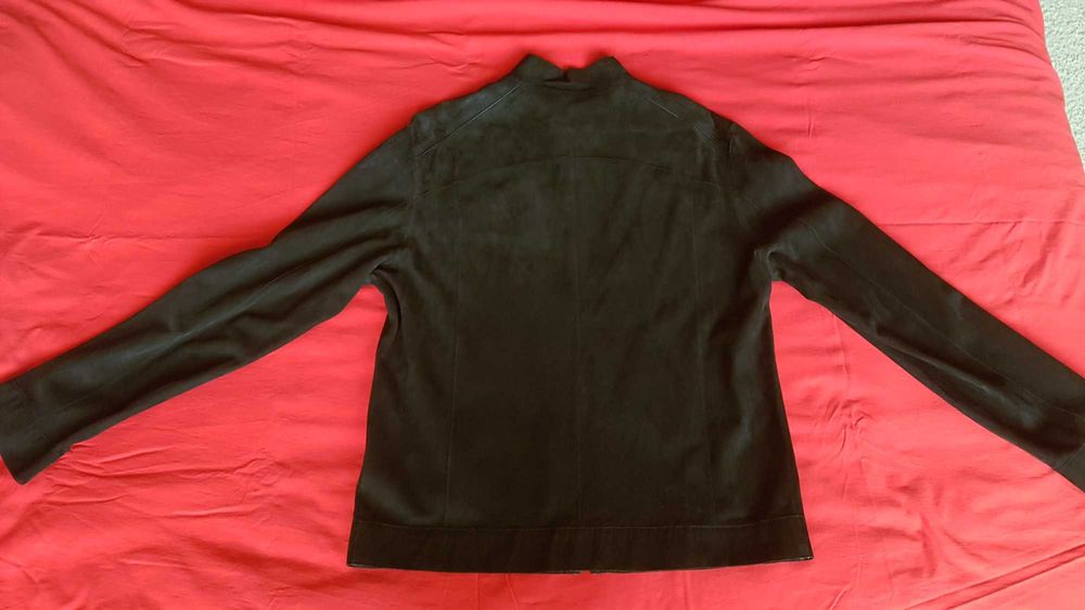 мъжко двулицево кожено яке ANDREWS - гладка кожа и велур