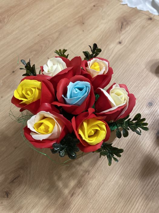 Букет от сапунени цветя