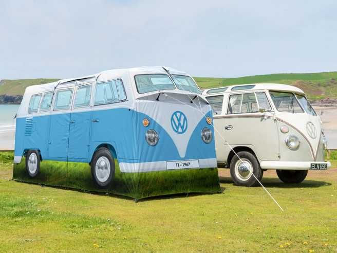 Палатка във форма на бус VW три местна