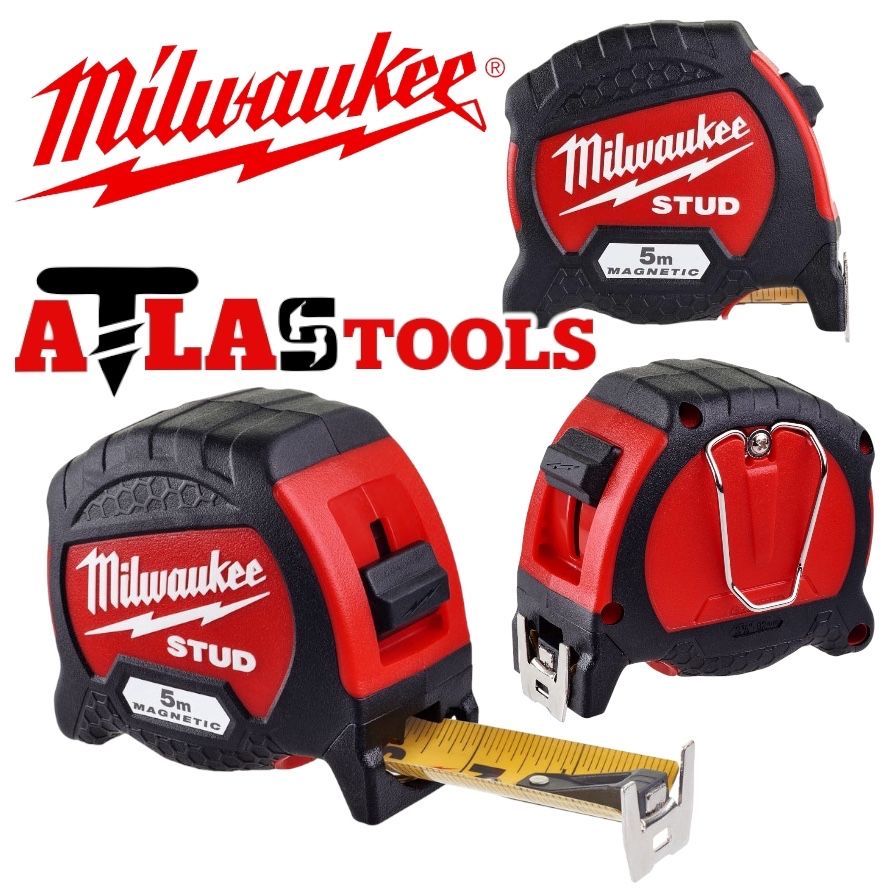 Магнитна Противоударна Ролетка MILWAUKEE STUD 5m