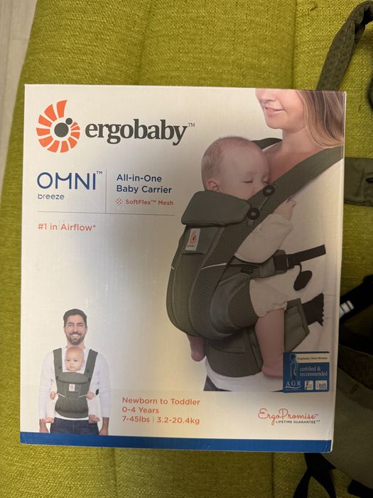 Ergobaby Omni Breeze - Olive Green, Marsupiu ergonomic