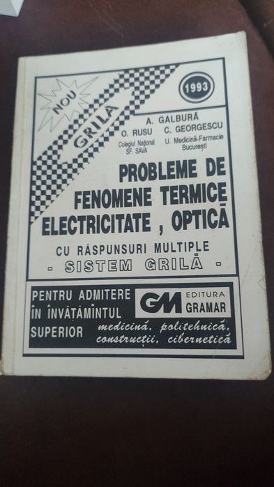 Probleme de fenomene termice,electricitate și optica