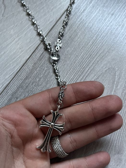 Chrome Hearts Rosary Chain Cross Ajustabil