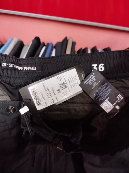 Оригинални мъжки панталони G-Star Raw Moto RCT W36 нови черни долнище