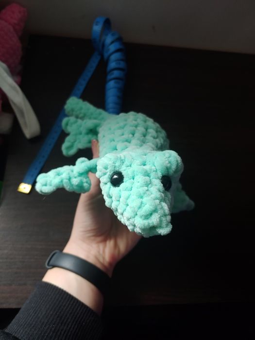 Jucarie gecko crosetata