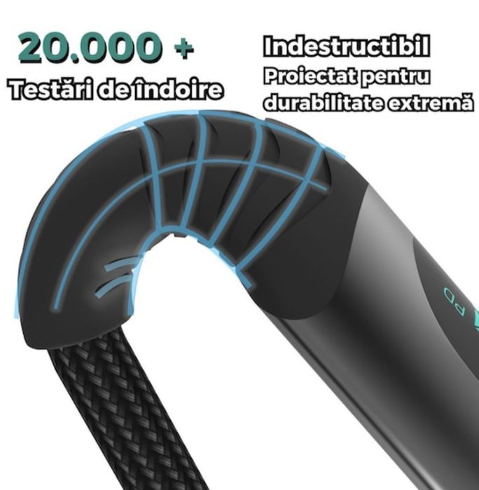 Cablu Date si Incarcare Rapida 66W,display fastcharge