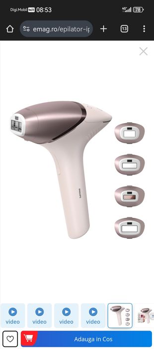 Aparat epilare definitiva philips lumea 4 capete