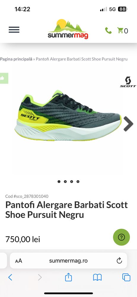 Pantofi alergare Scott Pursuit