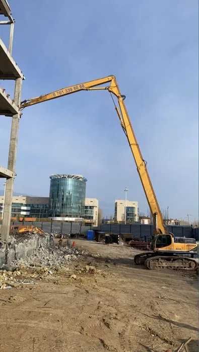 Демонтаж снос разбор зданий экскаватор гидромолот до 5 тонн