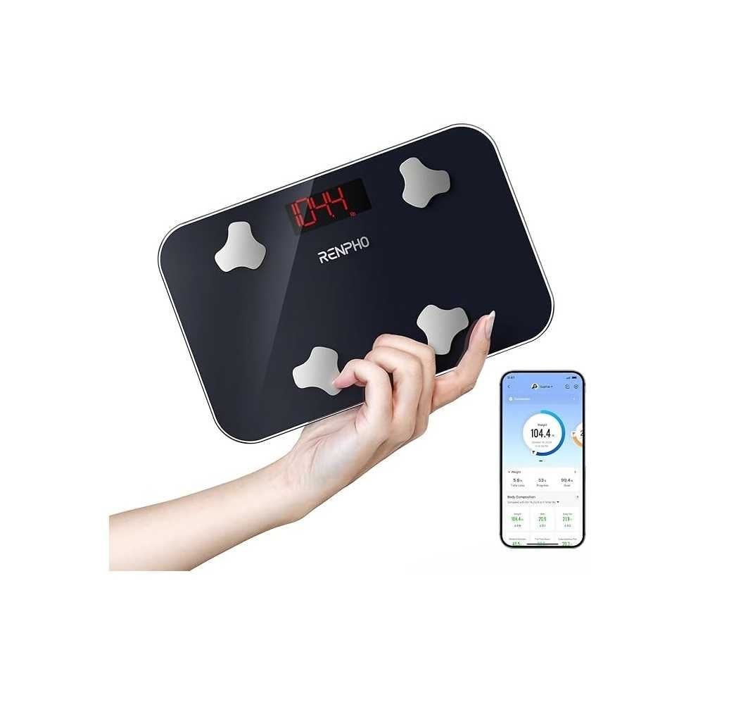 Мини смарт кантар везна Renpho Elis go BMI Health Monitor до 180кг.