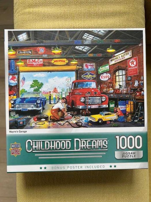 Пъзел 1000 части Childhood Dreams Wayne's Garage