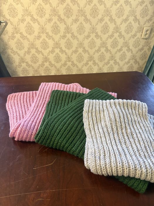 Вязанные шарфы ручной работы