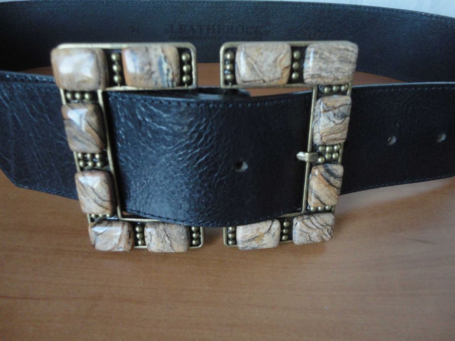 Leatherock USA/дамски колан с яспис