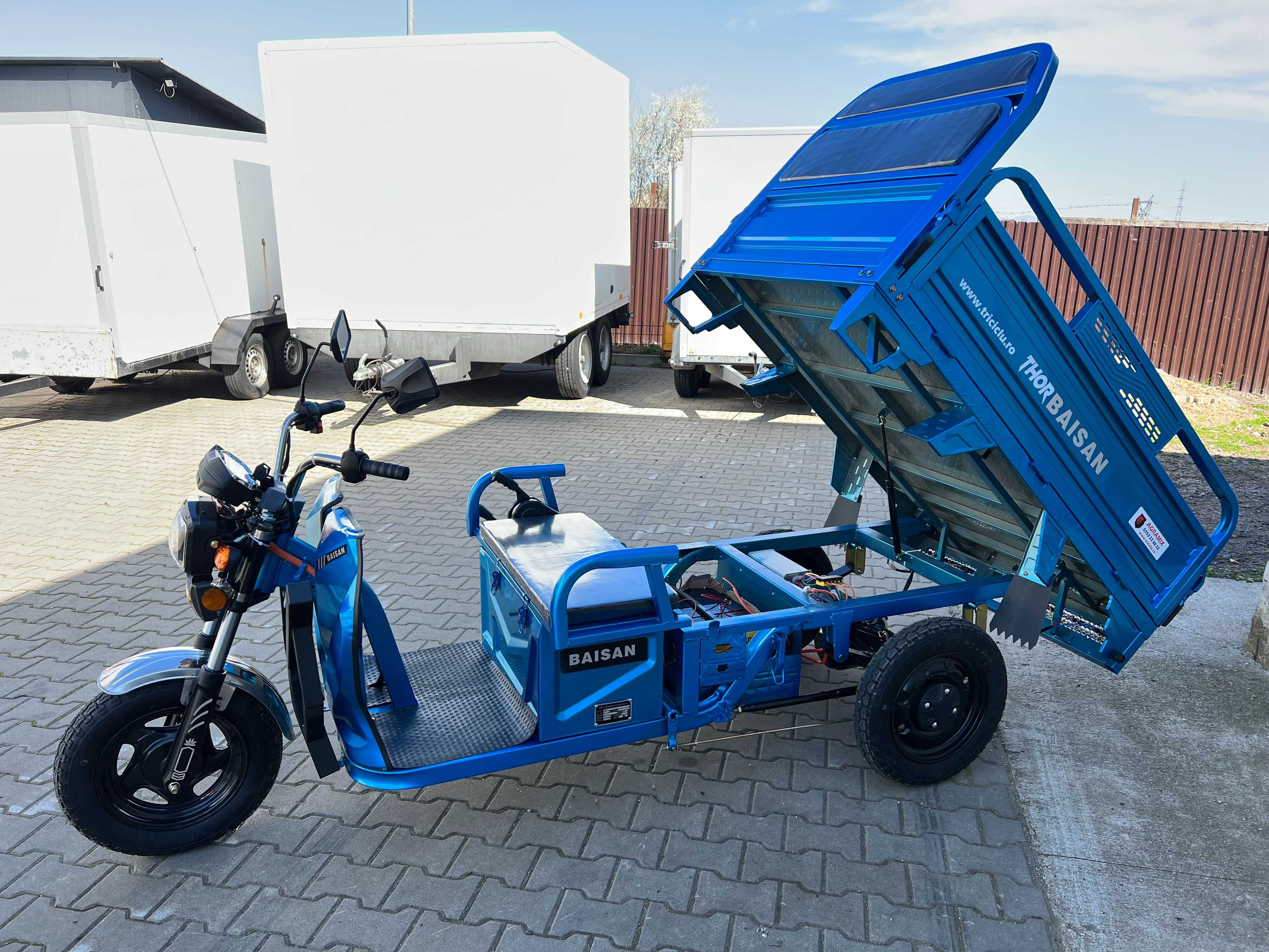 Triciclu NOU electric Thor Baisan motor de 1800W Agramix