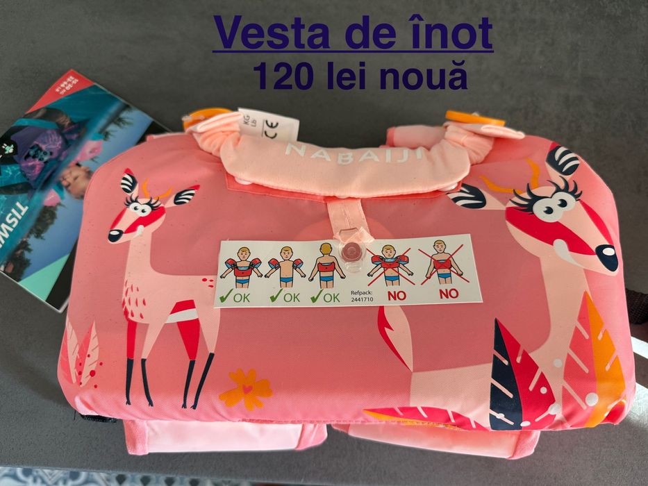 Vestă de înot copii nouă