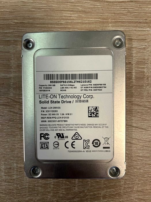 SSD 256GB Lite-On SATA III (2.5 inch) - Ideal Upgrade Laptop/PC