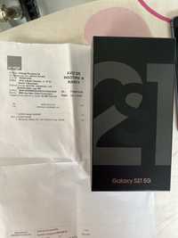 Samsung S21 5G black 128g+12 huse factura