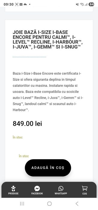 Scoica Joie + sistem rotire si baza isofix