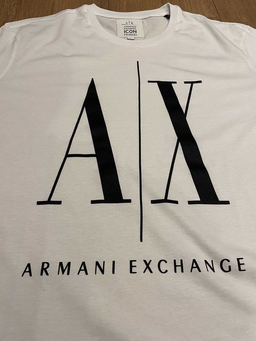 Оригинална тениска ARMANI EXCHANGE бяла, размер: XL