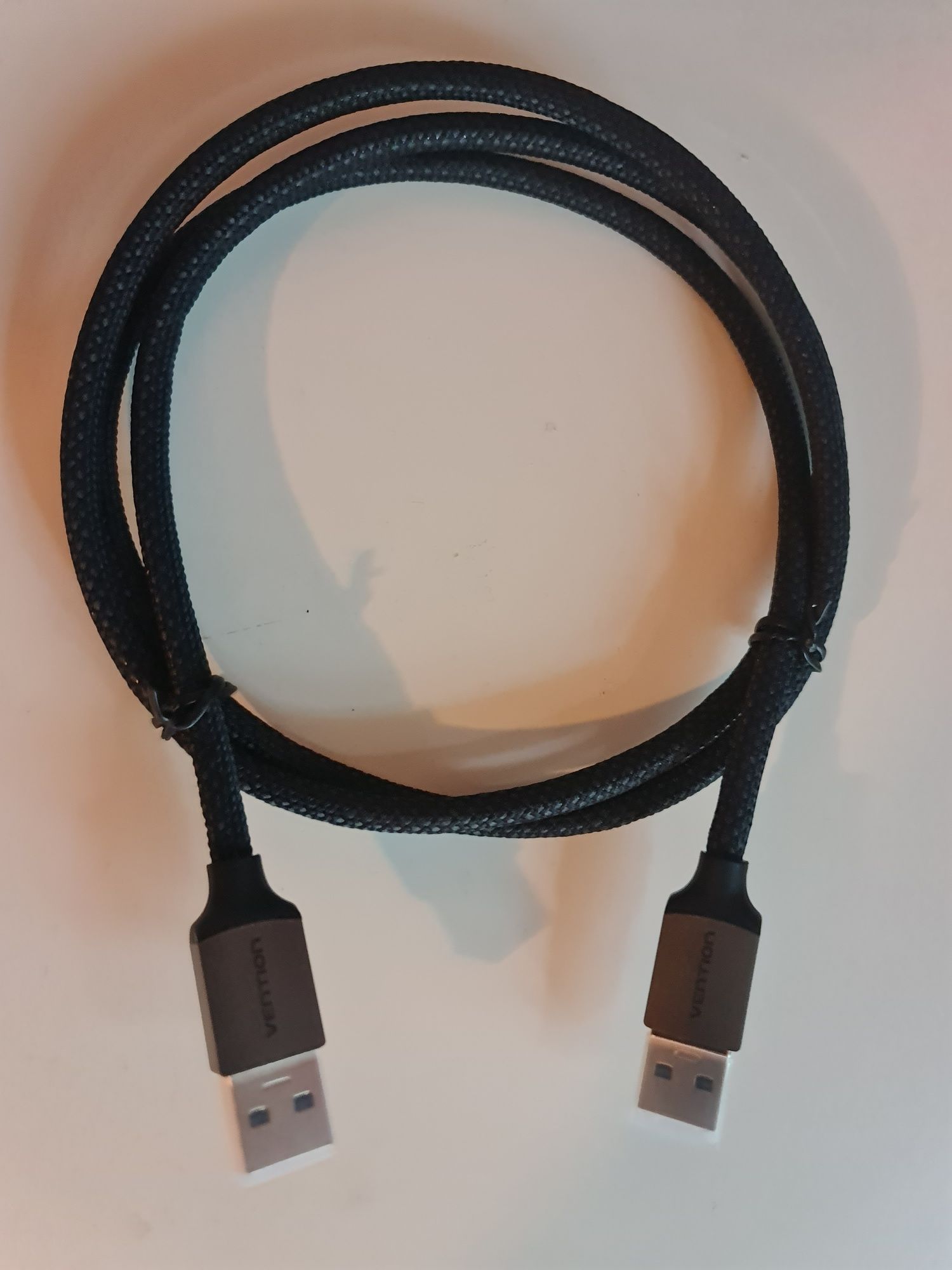 Кабел Vention, USB3.0 Мъжко - Мъжко, 1m, Сив, 5 Gb/s