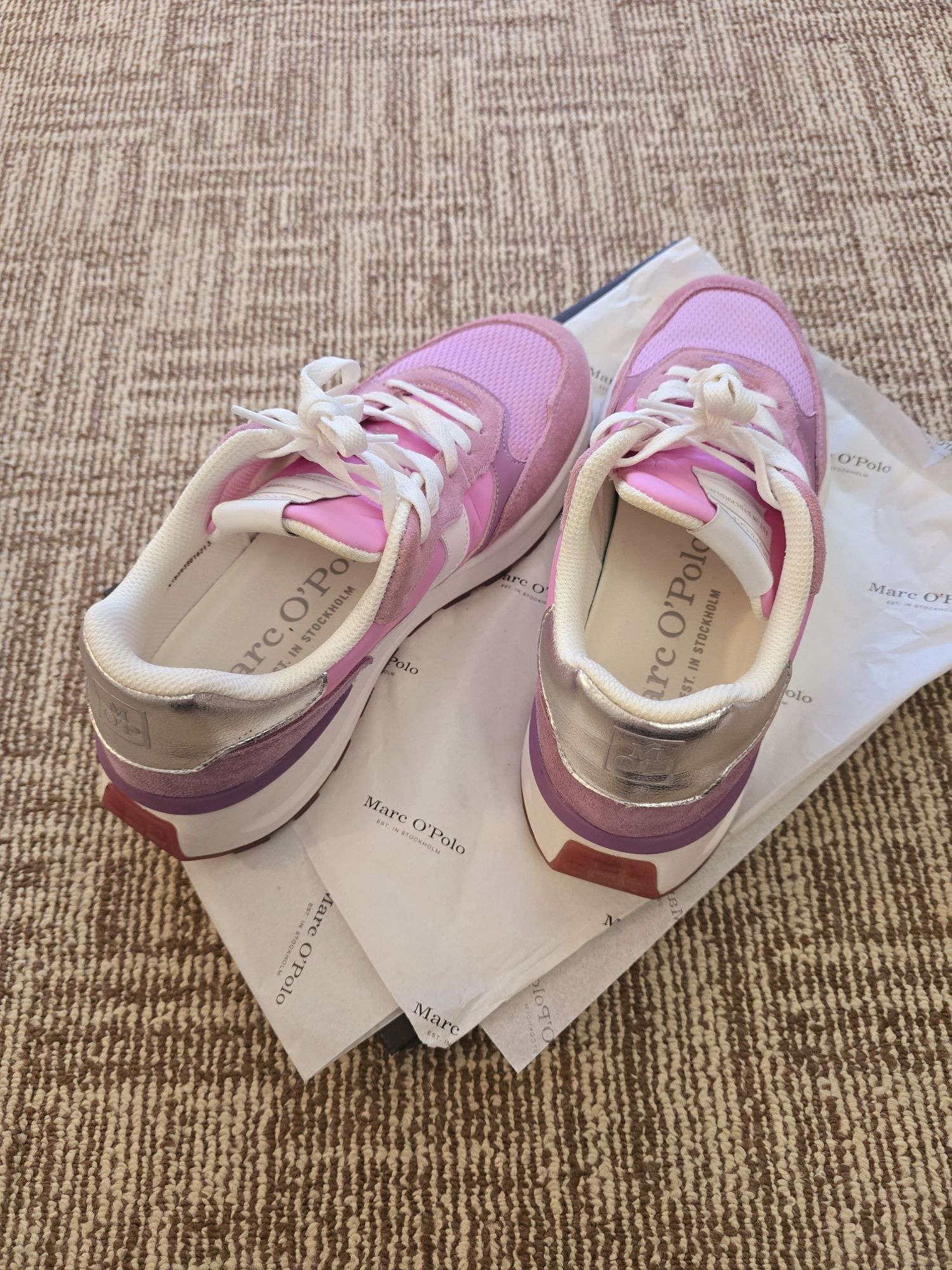 Pantofi sport Marc O'Polo cu insertii de piele intoarsa si plasa