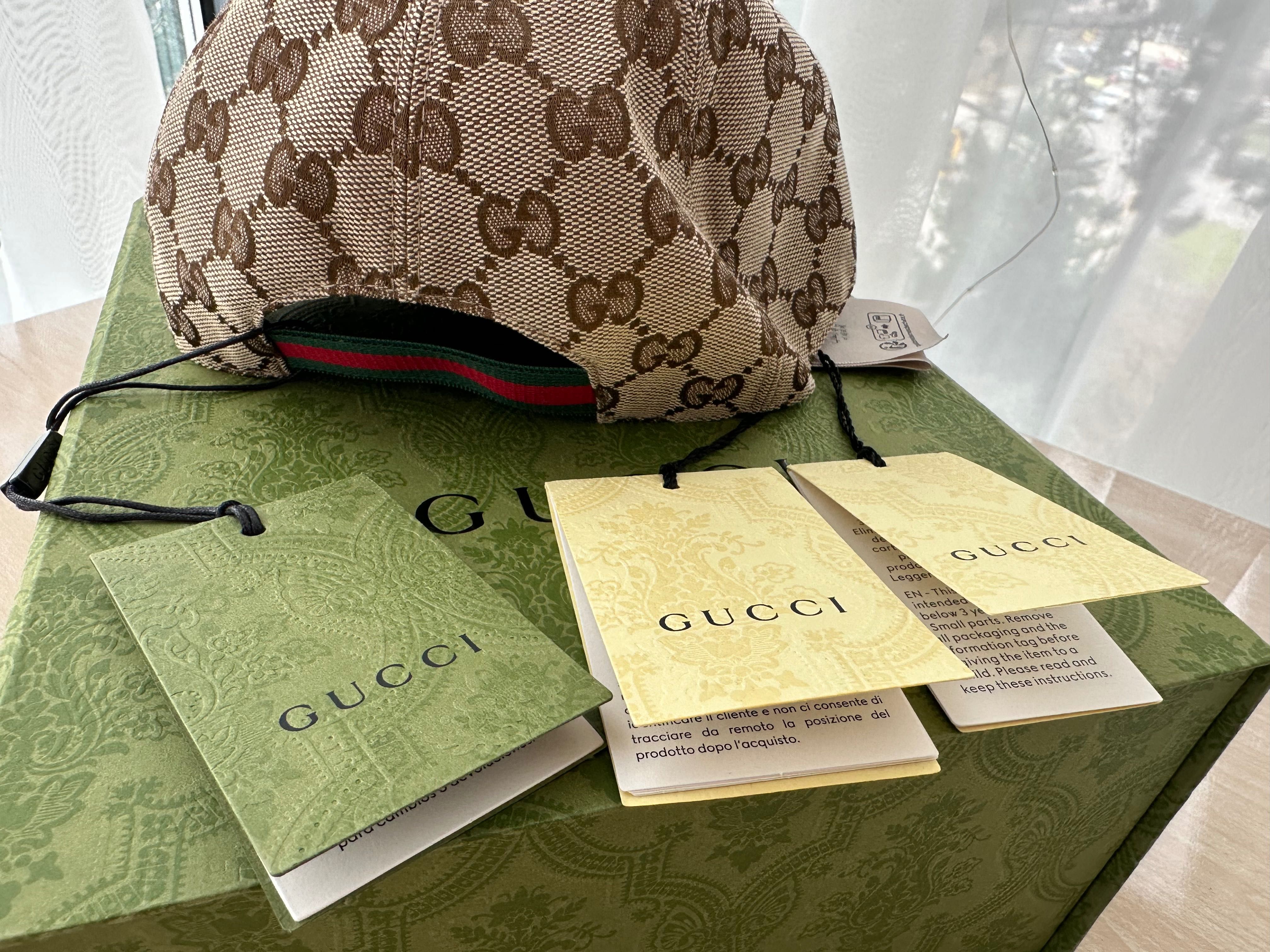 Gucci оригинална детска шапка с кутия и сертификати (размер S, 52см)