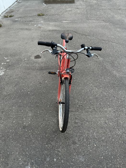 Bicicleta polivalenta Riverside 500 24” roz prntru copii 135-150 cm