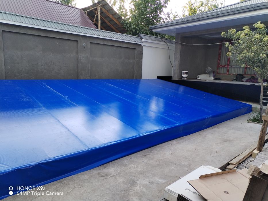 Тент бассейн ойна салафан установка