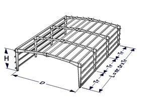 Hale metalice, structuri metalice, ferme și stâlpi din ipe