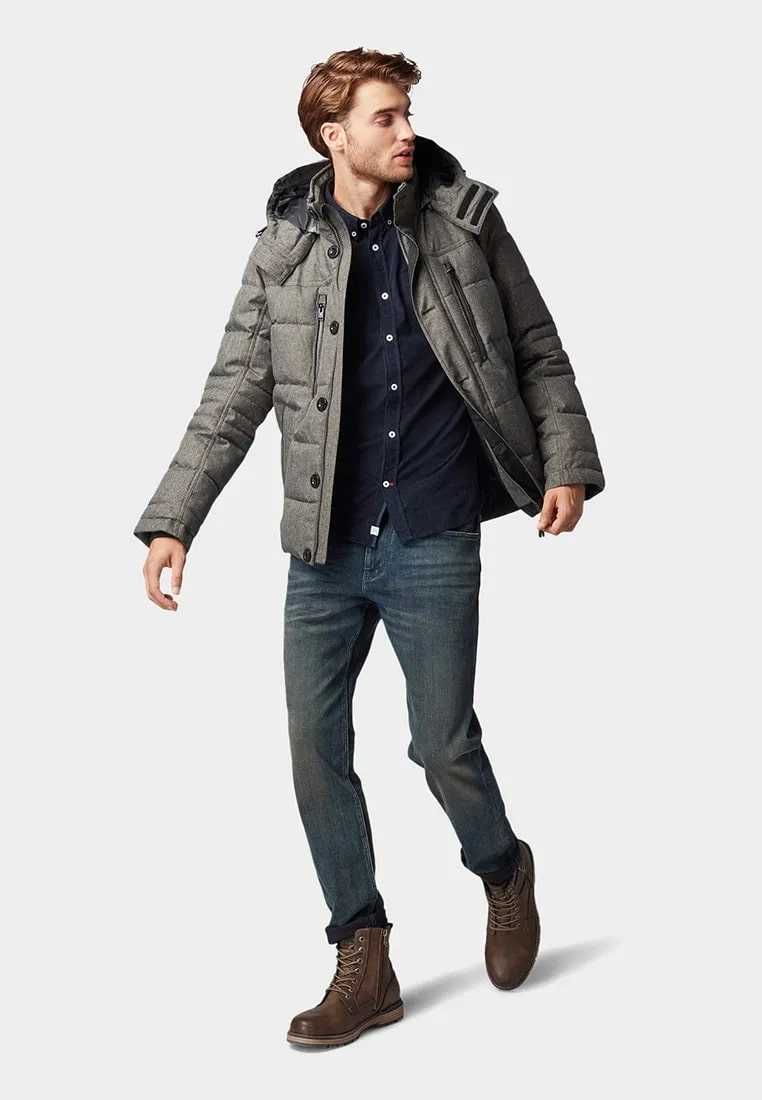 Зимняя куртка, мужской пуховик Duppont Dark Grey [M-3XL]