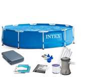 Piscina cu cadru metalic  INTEX 28202, rotunda, albastra, 305x76 cm