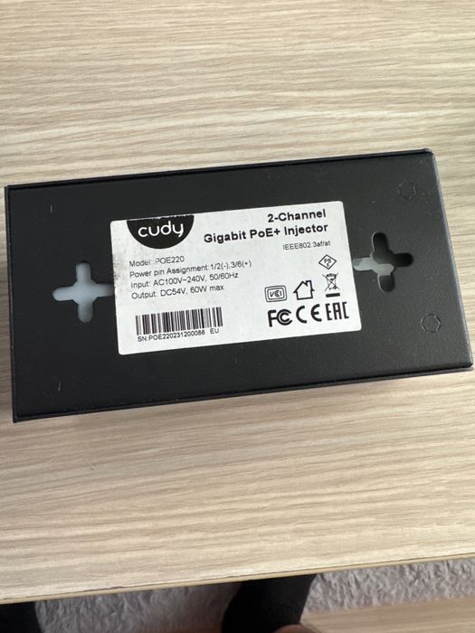 Injector PoE+ cuddy 2, canale