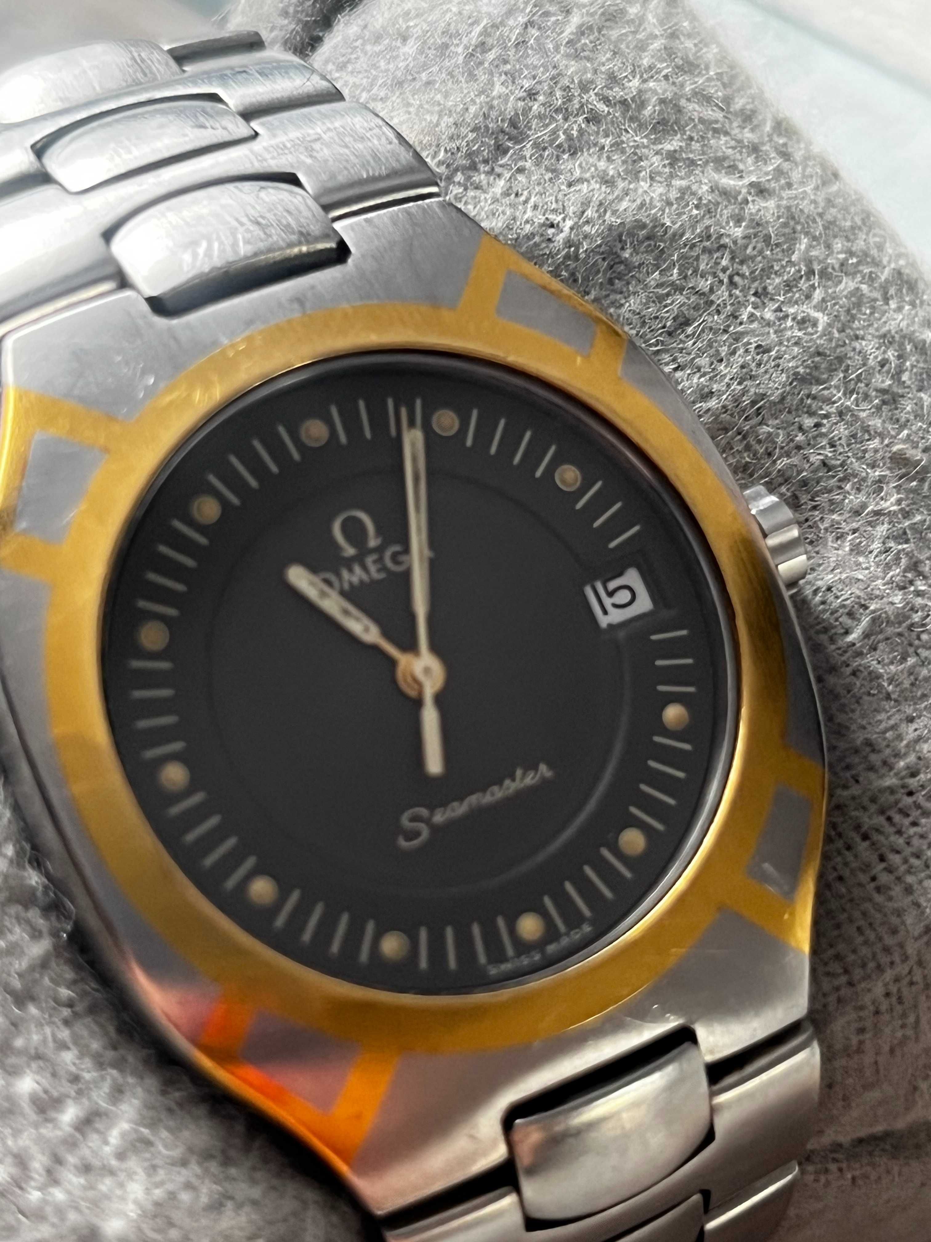 Omega Seamaster Polaris Aur Otel -Masculin anii 1990-1999