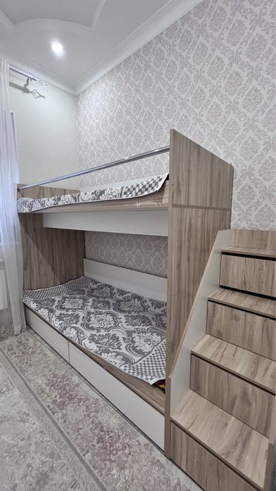 2-х этаж кровать с полками