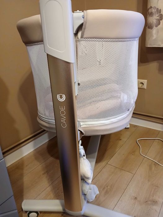 Patut pentru copii Cavoe COQ 4in1, cu balansoar electric, Cashmere