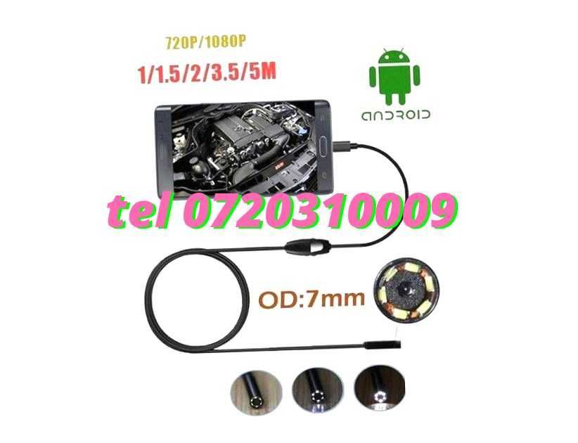 Camera Endoscop Inspectie Android  Usb 6 Led Ir Subacvatica Hd72