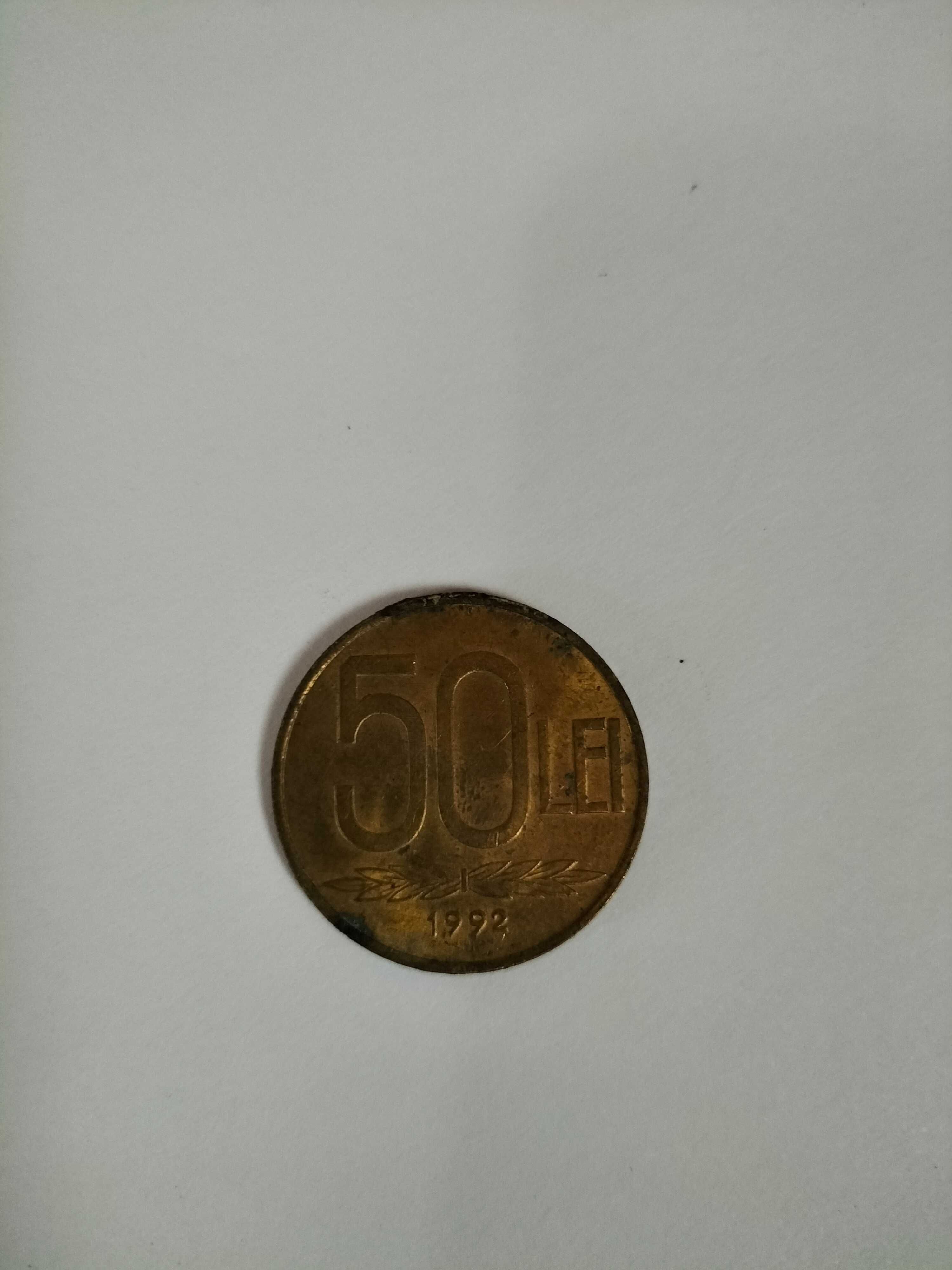 Moneda 50 Lei 1992