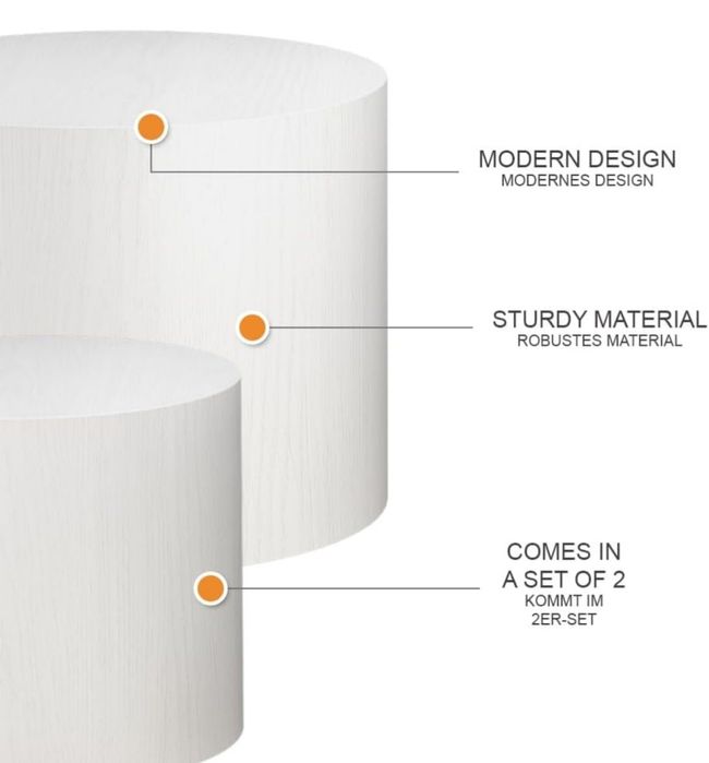 Комплект 2 холни масички Vicco
