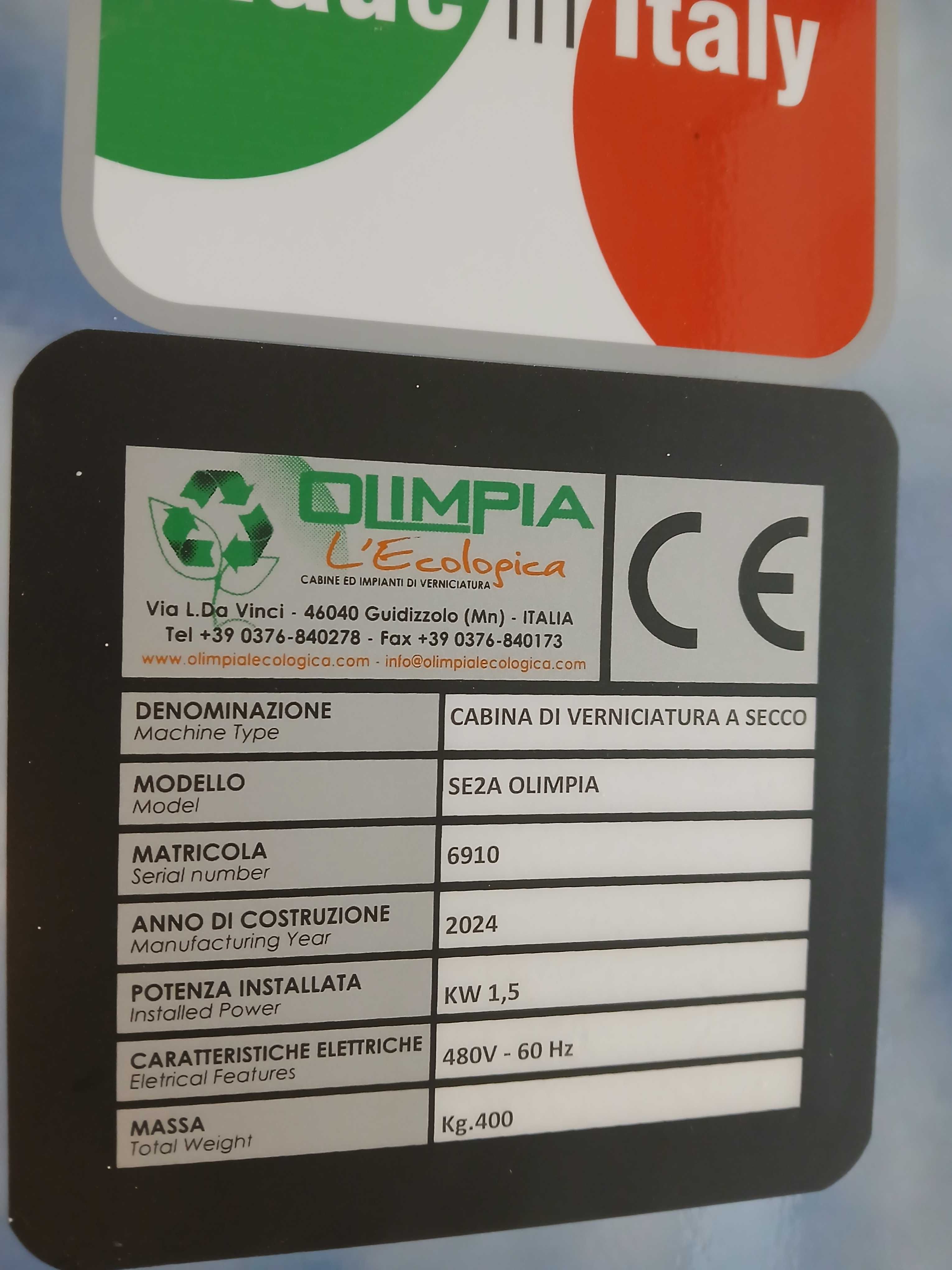 Cabina vopsitorie, vopsit / perete aspirant Olimpia SE2A / an 2024