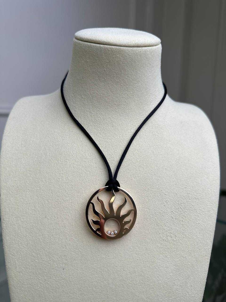 кулон Сhopard happy diamonds pendant