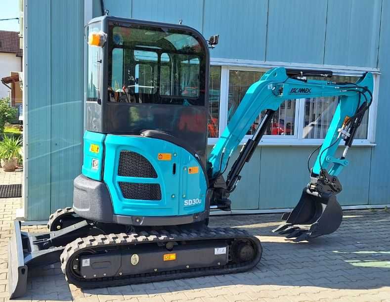 Miniexcavator nou model KAMEX SD30U cu motor Yanmar Japonia