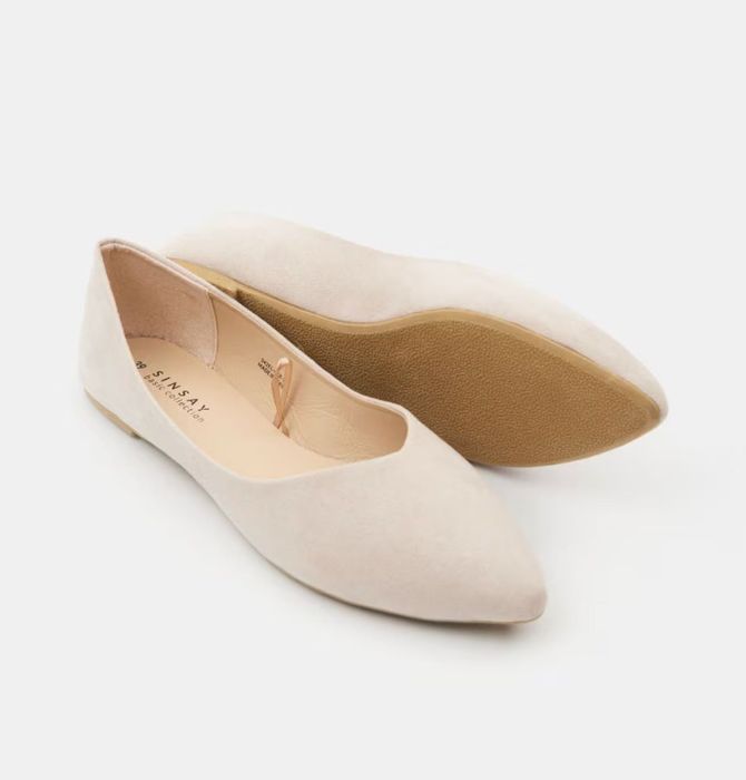 Балетки черные и бежевые